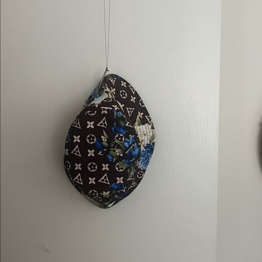 Brown and Blue Patterned Decorative Piece
